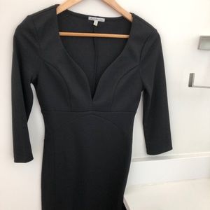Charlotte Russe Black Deep Vneck Dress Size Small